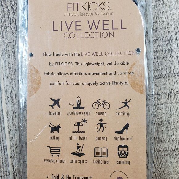 FITKICKS Live Well Active Lifestyle Footwear Heather Gray Minimalist LG 8.5-9.5 - Picture 9 of 10